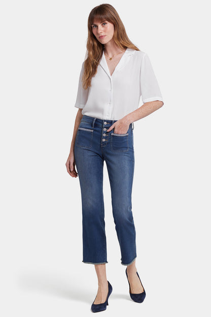 Marilyn Straight Ankle Jeans - Valencia Surf