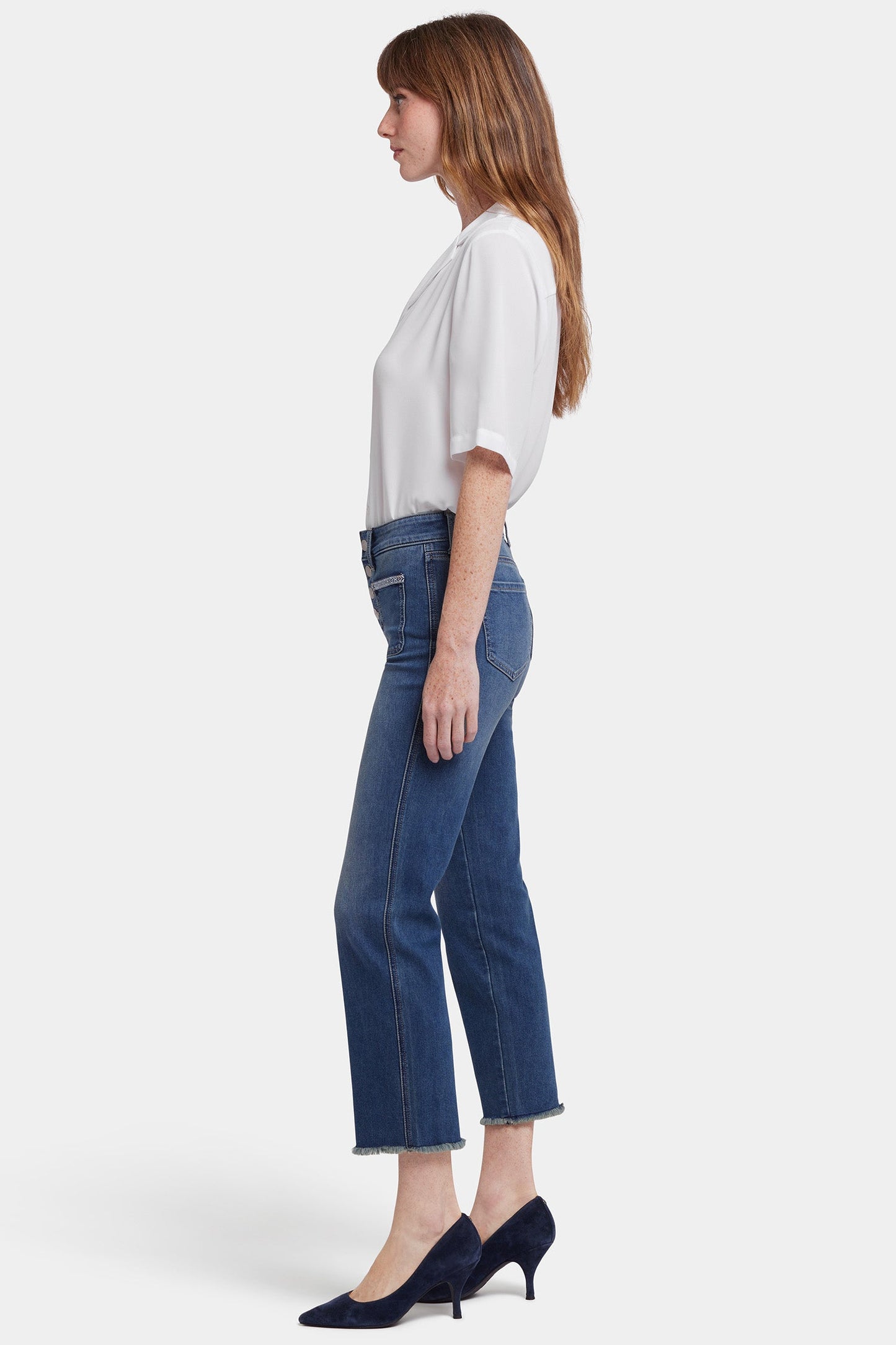 Marilyn Straight Ankle Jeans - Valencia Surf