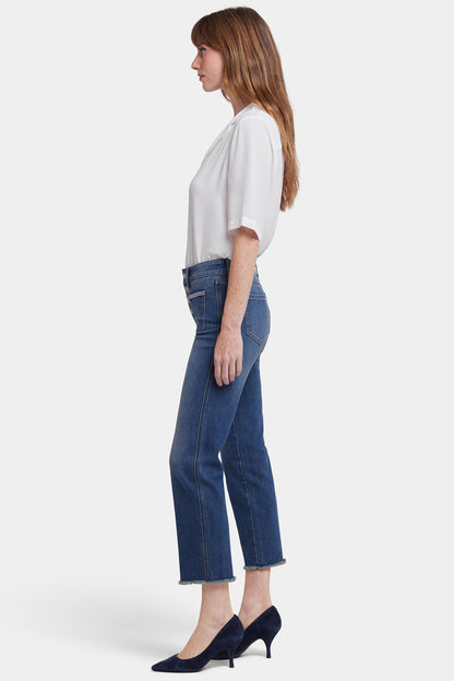 Marilyn Straight Ankle Jeans - Valencia Surf