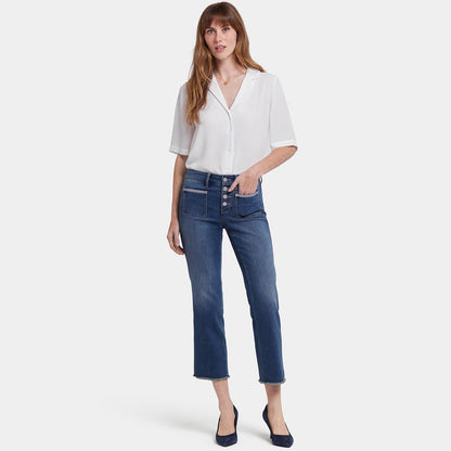 Marilyn Straight Ankle Jeans - Valencia Surf