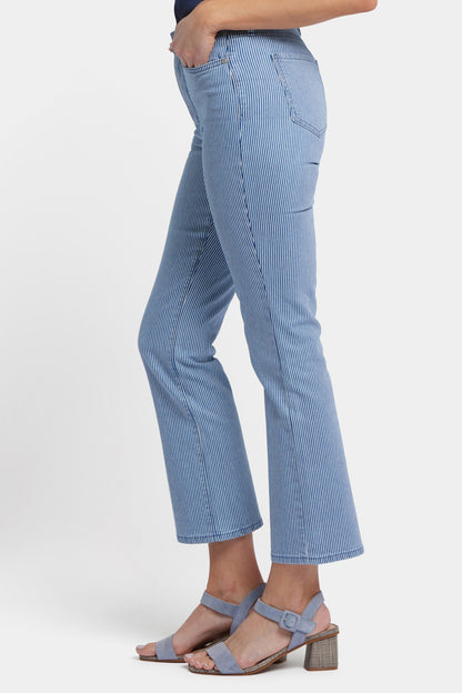 Billie Mini Bootcut Ankle Jeans - Villa Vista Stripe