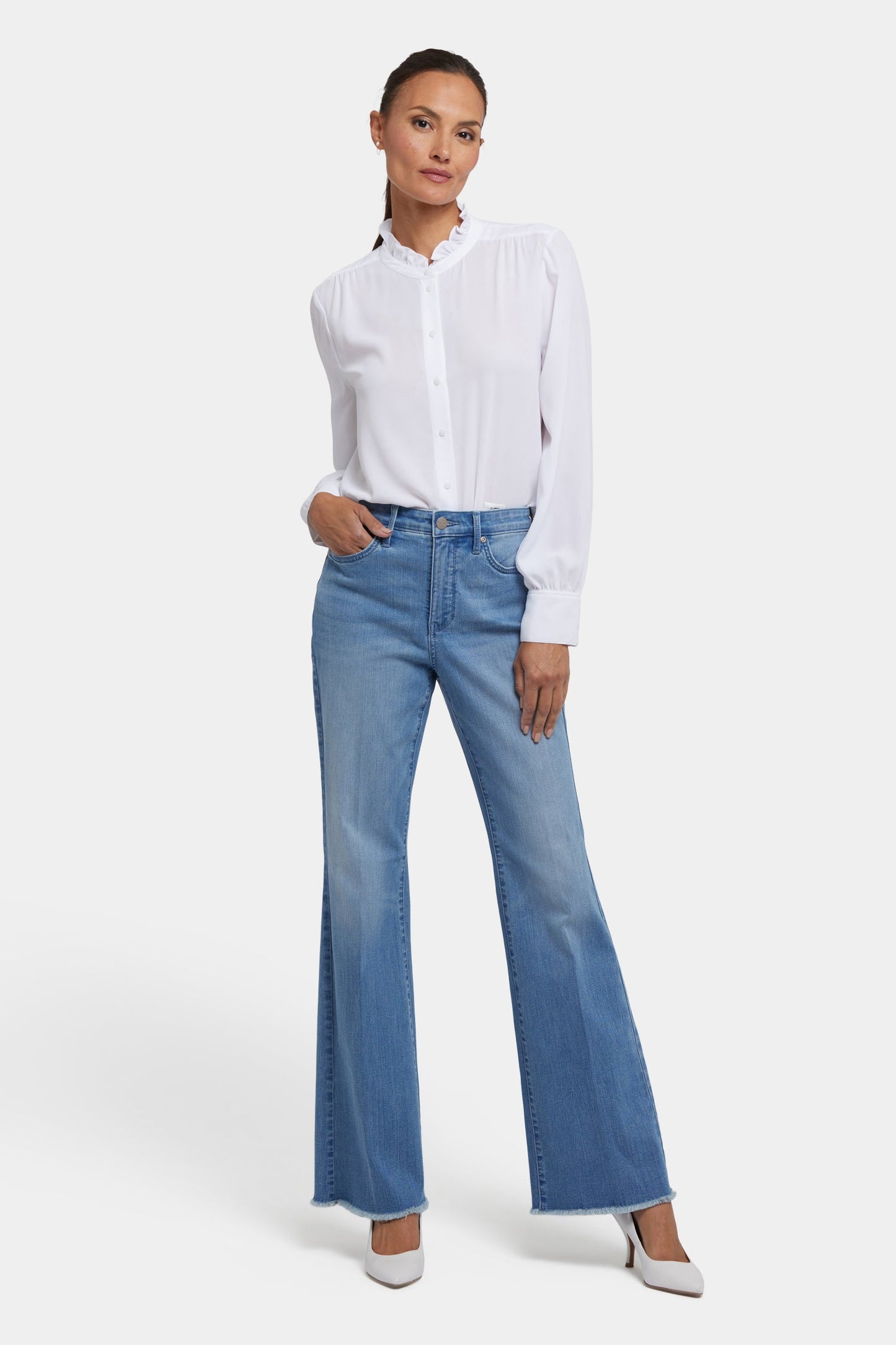 Ava Flared Jeans - Vendome Water