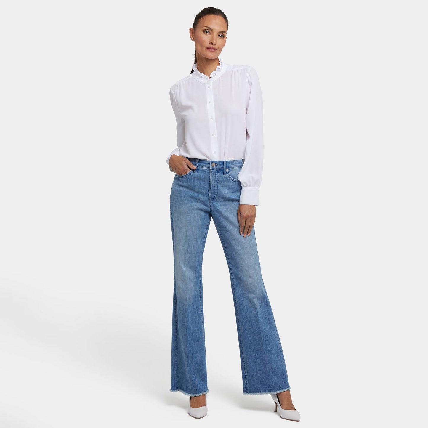 Ava Flared Jeans - Vendome Water