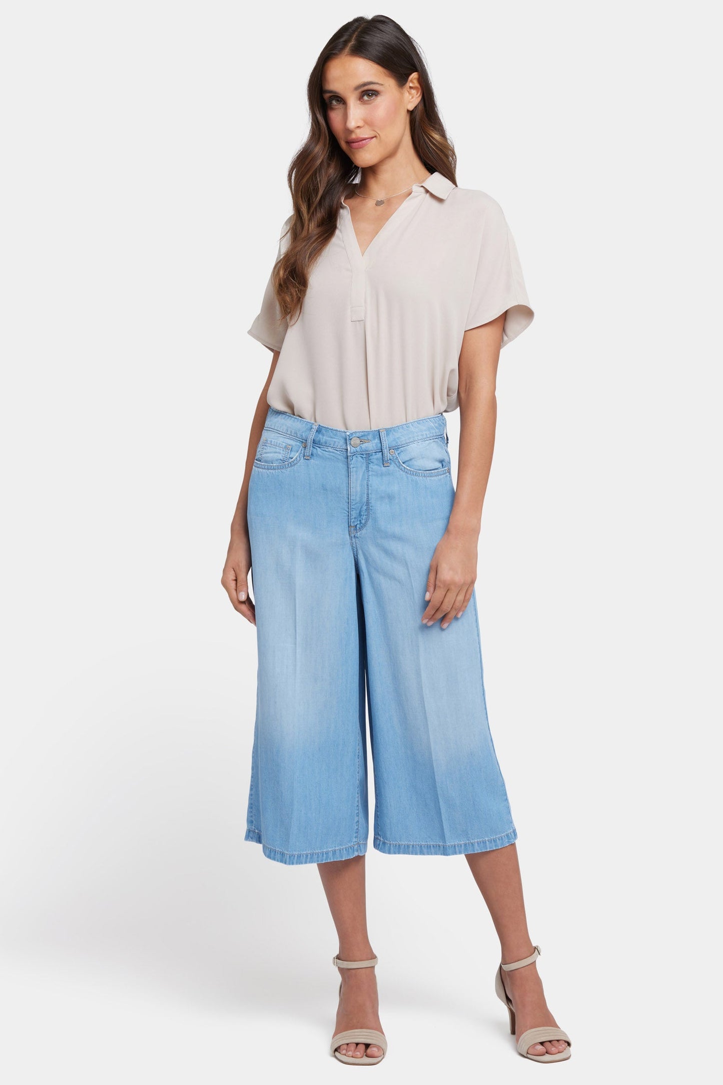 Amelia Denim Culottes - Canary Beach