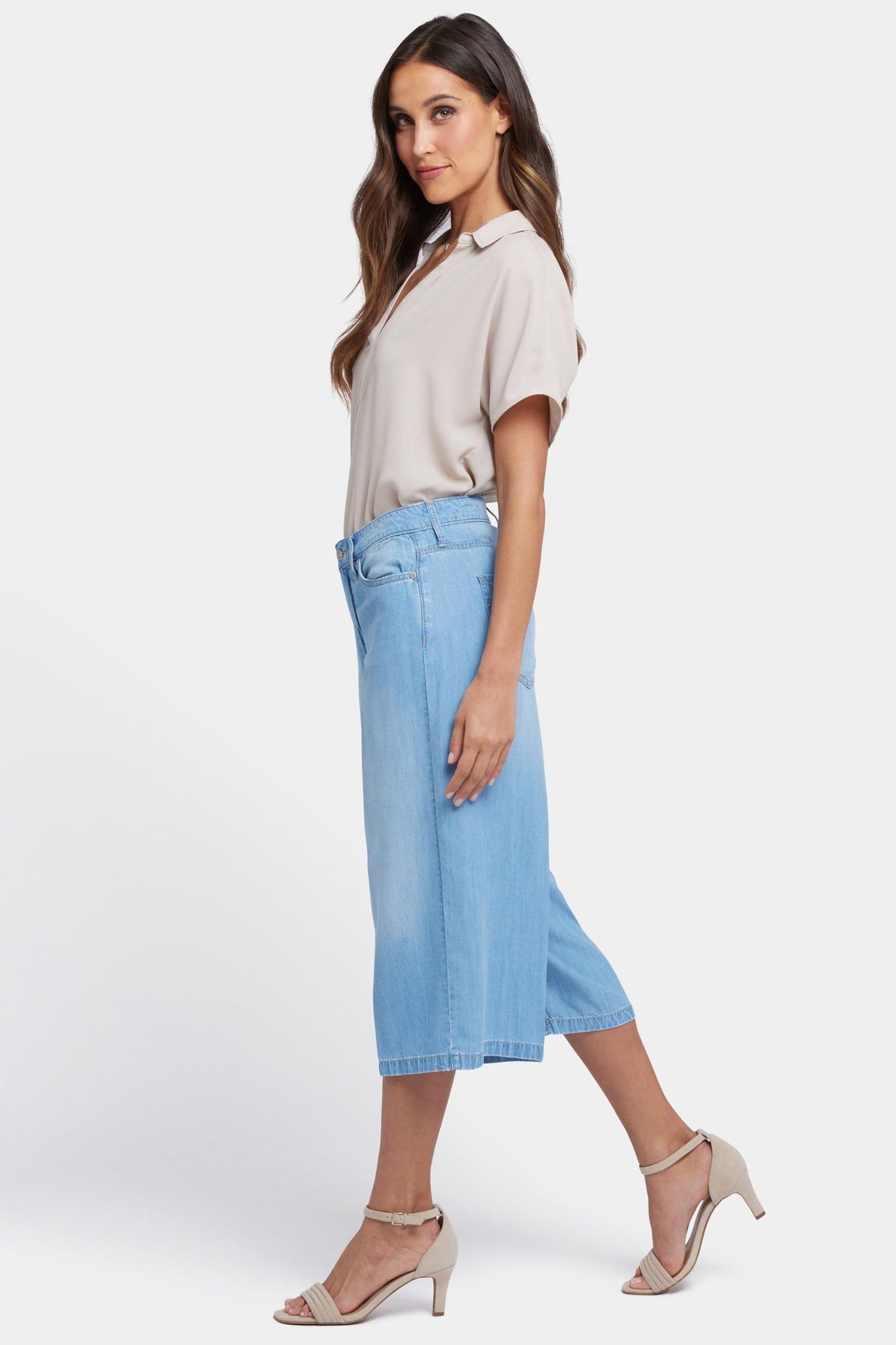 Amelia Denim Culottes - Canary Beach