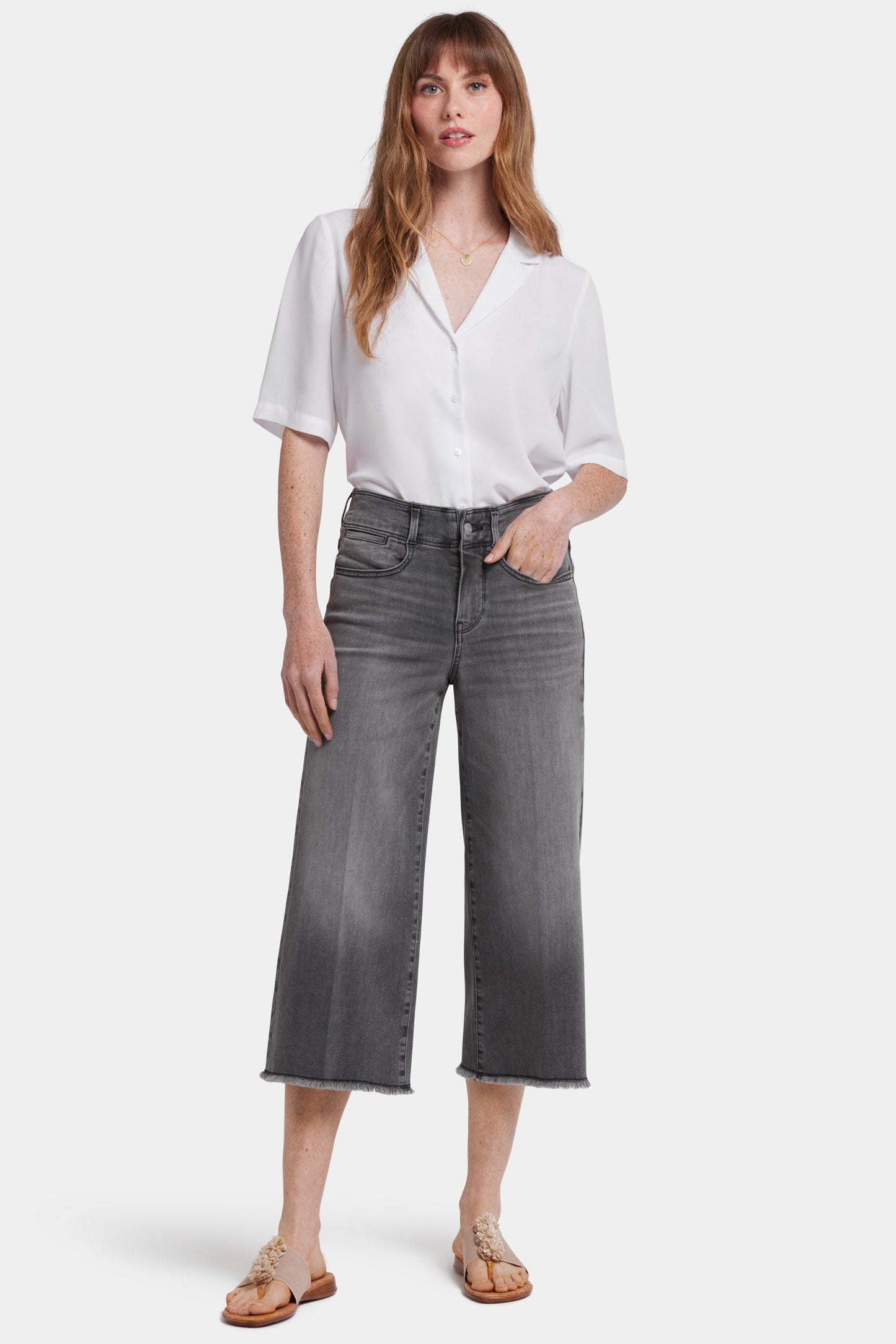Brigitte Wide Leg Capri Jeans - Frontera Bluffs