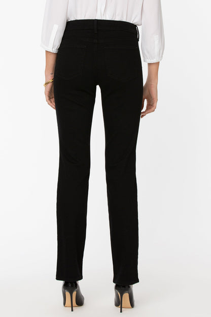 Marilyn Straight Jeans In Long Inseam - Black