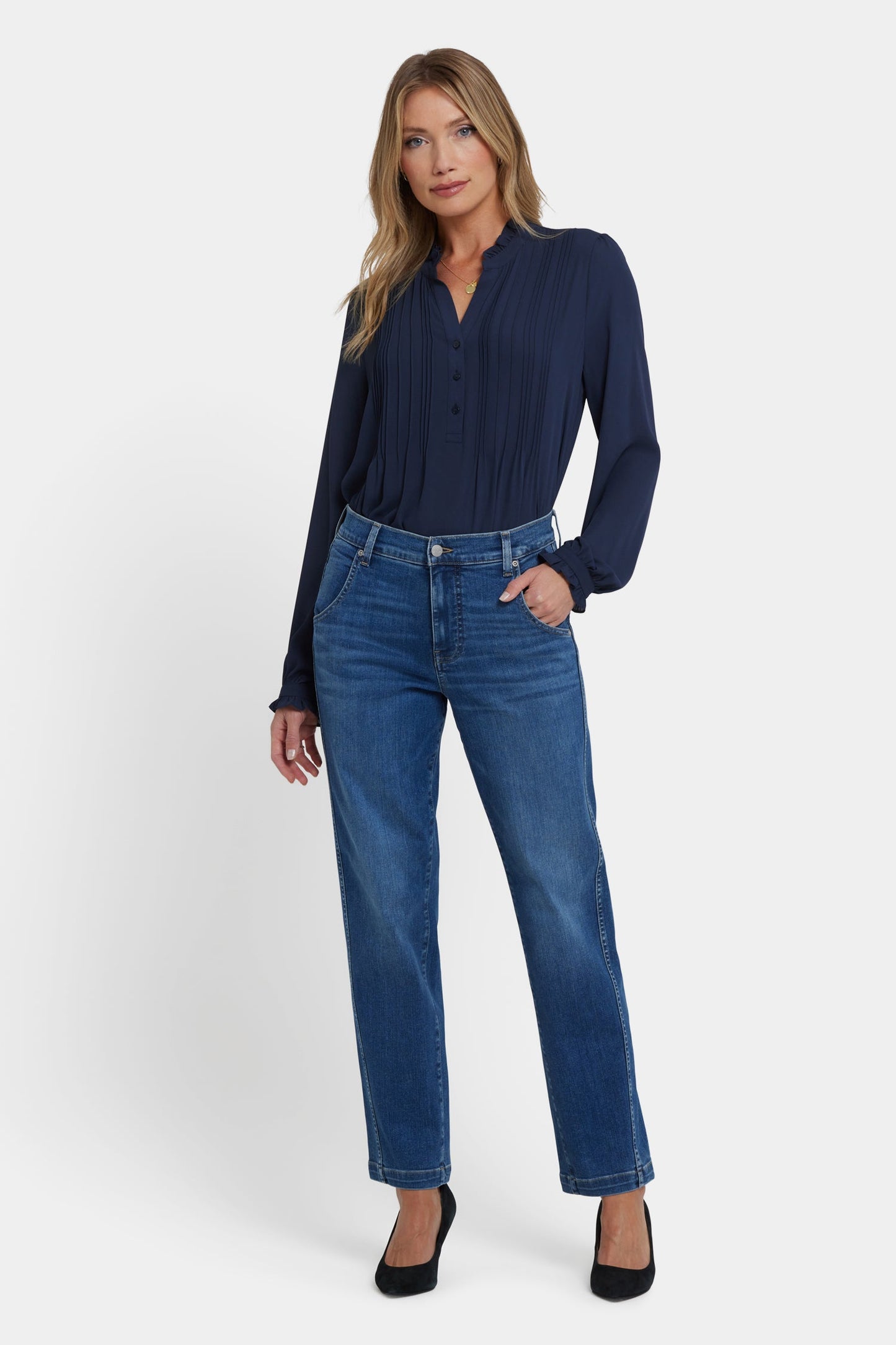 Brooke Loose Straight Jeans - Opera Blue