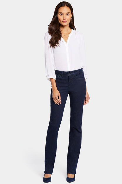 Marilyn Straight Jeans In Long Inseam - Rinse