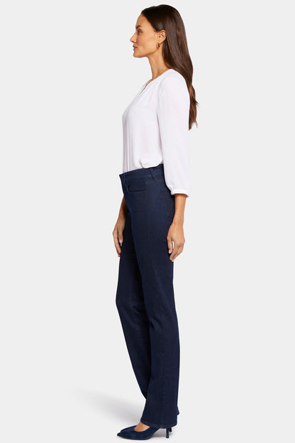 Marilyn Straight Jeans In Long Inseam - Rinse