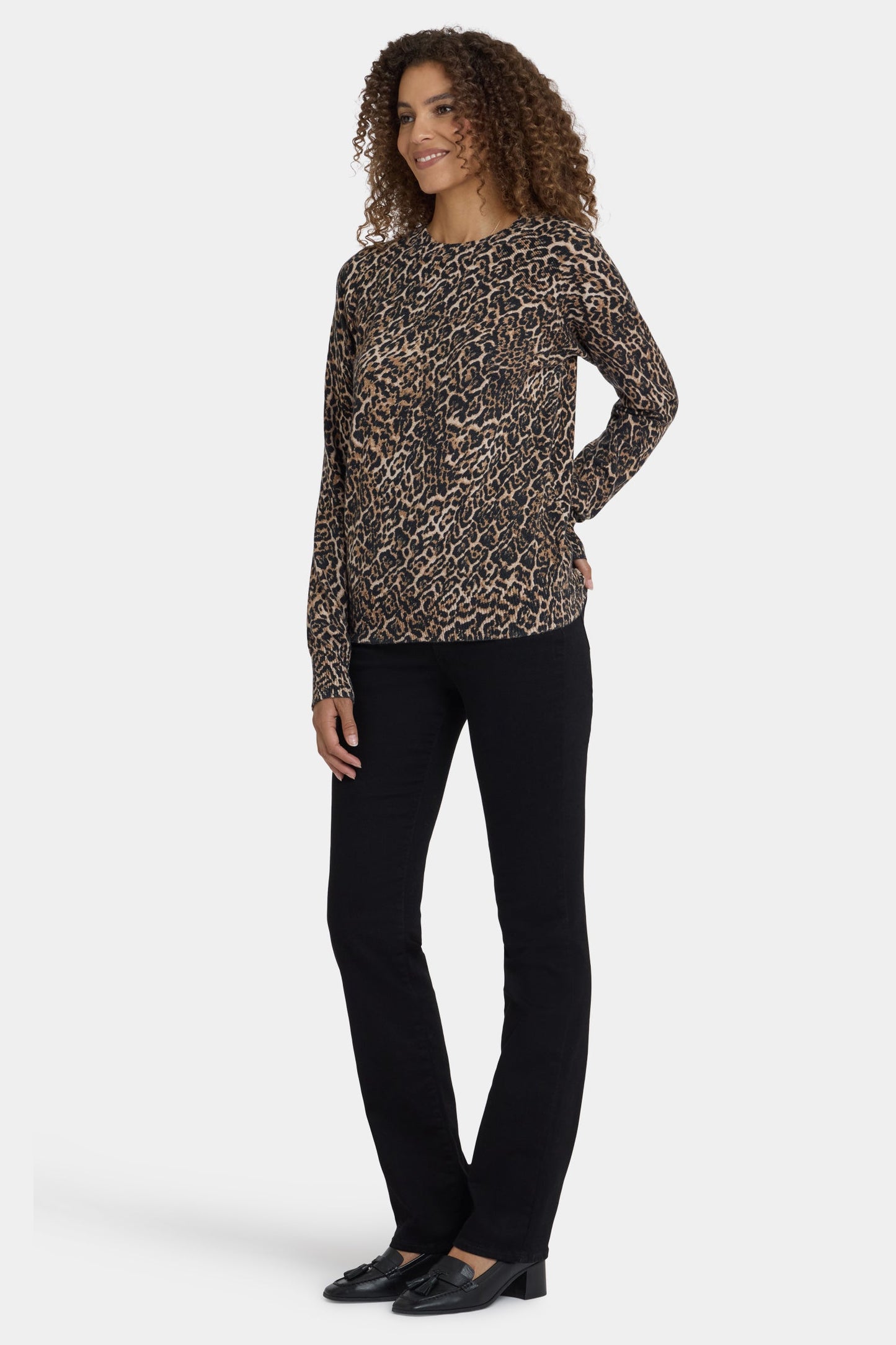 Cheetah Crewneck Sweater - Onyx Cheetah