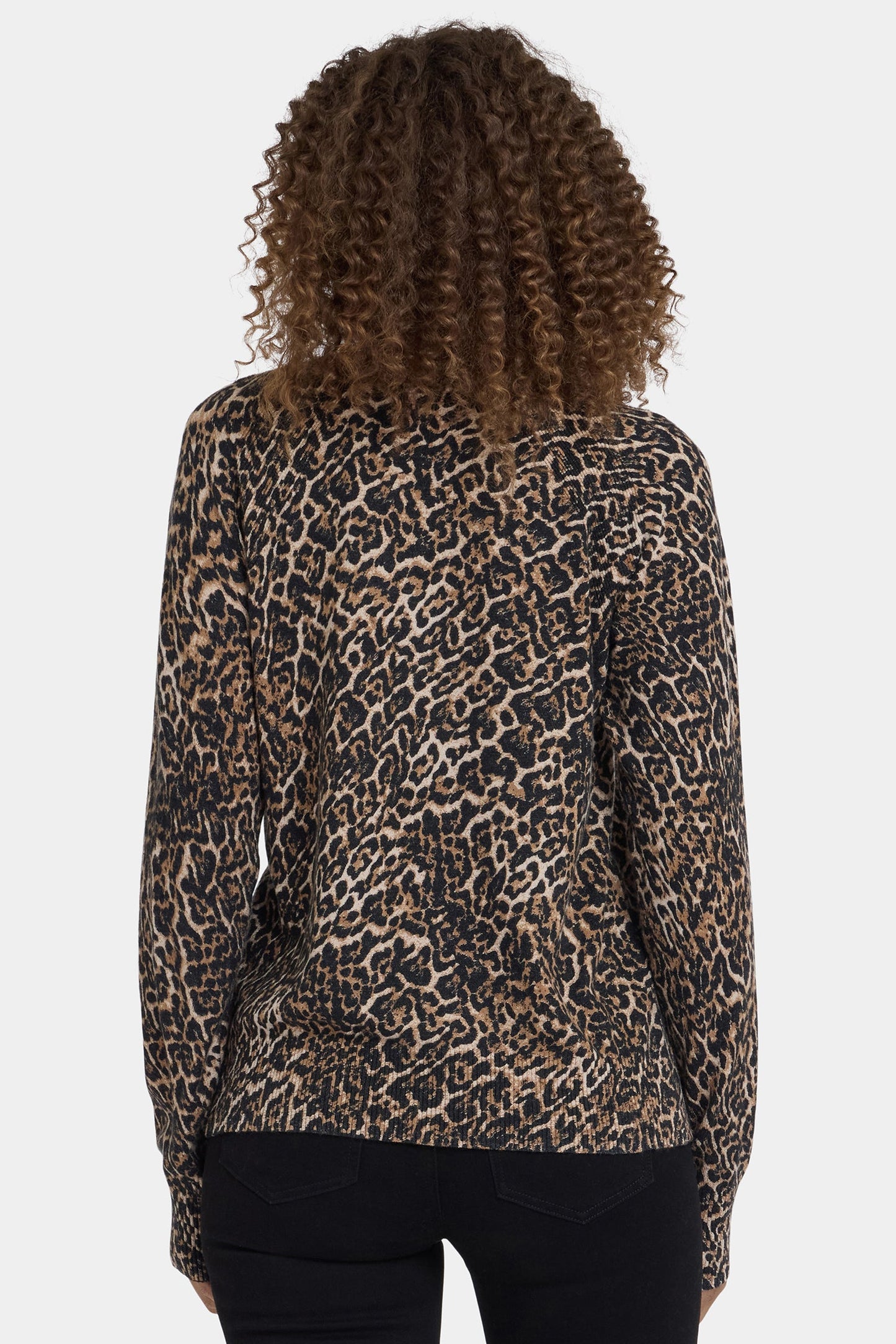Cheetah Crewneck Sweater - Onyx Cheetah