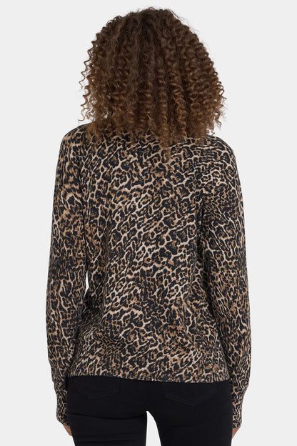 Cheetah Crewneck Sweater - Onyx Cheetah