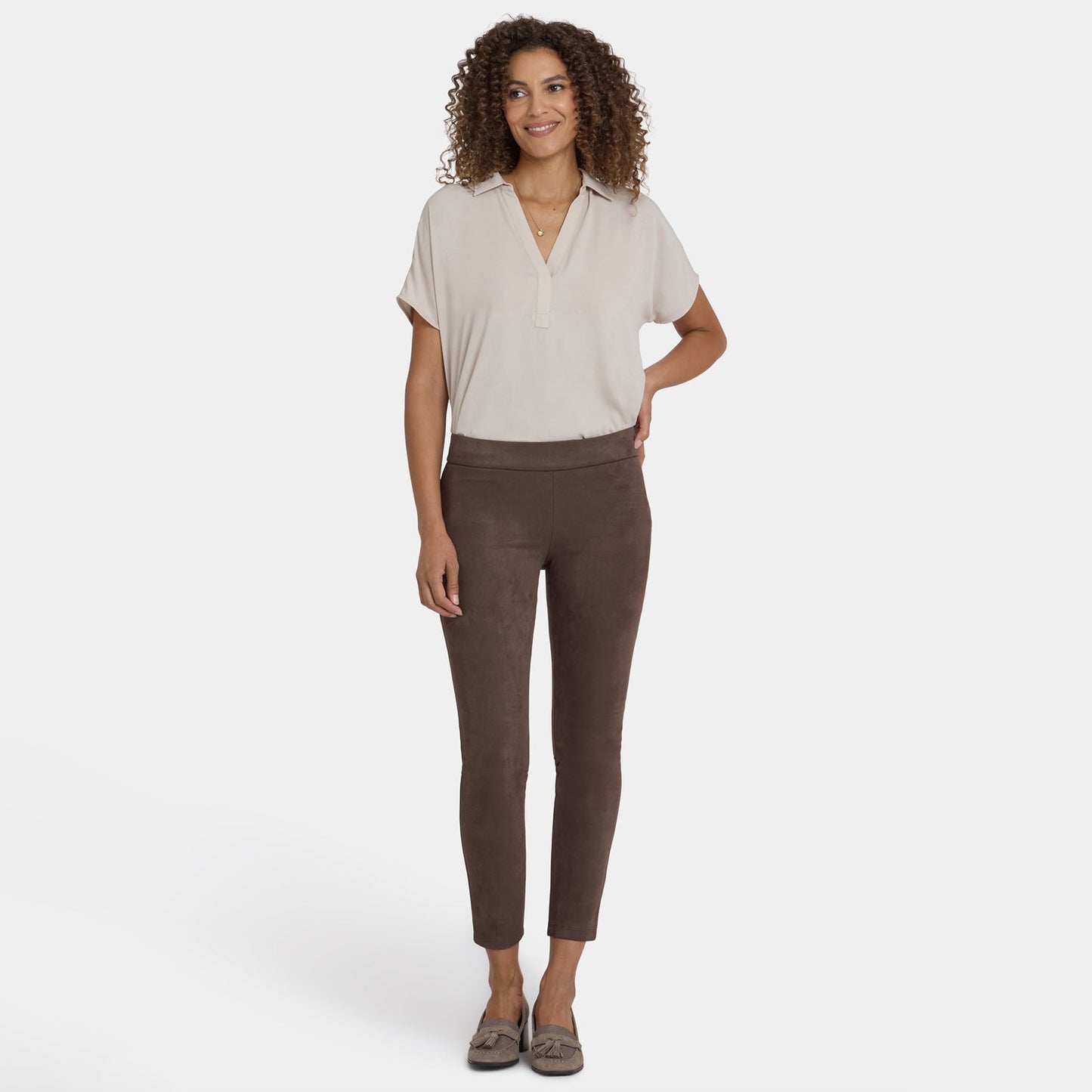 Basic Legging Pants - Coffee Bean