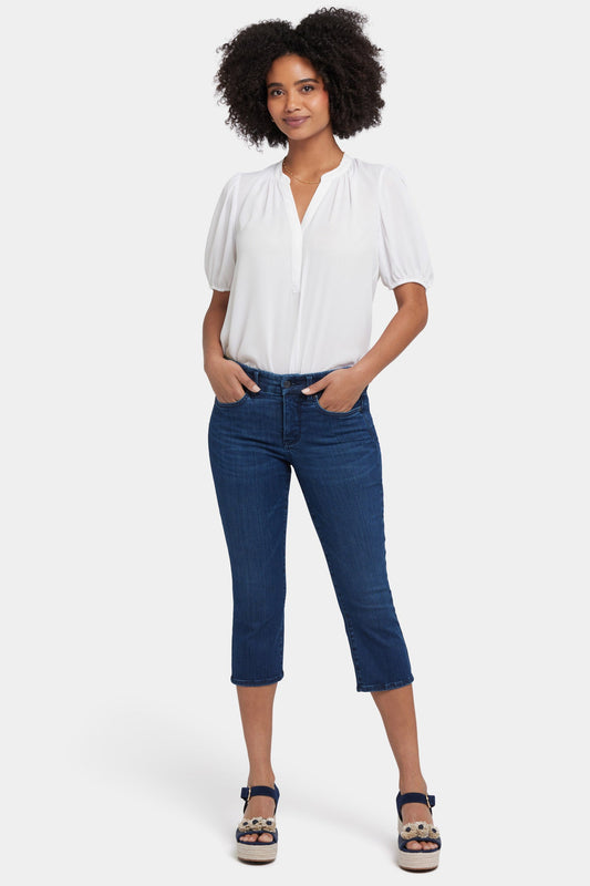 Waist-Match™ Marilyn Straight Crop Jeans - Ibiza Blues