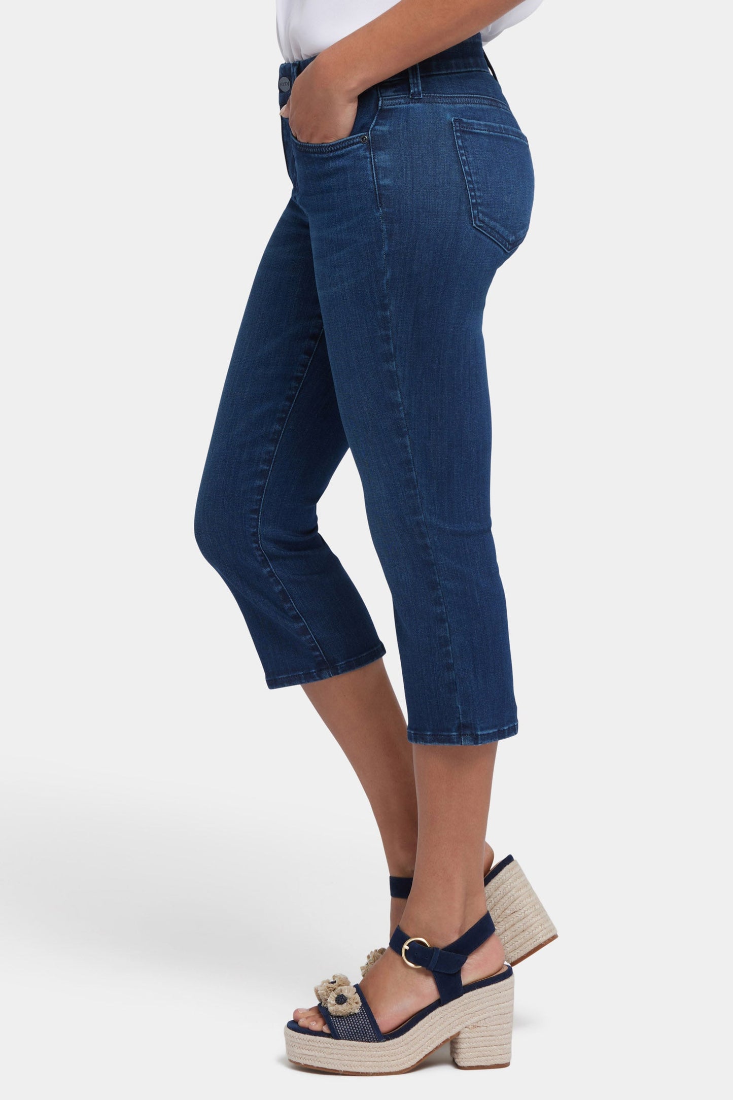 Waist-Match™ Marilyn Straight Crop Jeans - Ibiza Blues