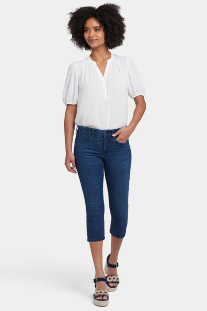 Waist-Match™ Marilyn Straight Crop Jeans - Ibiza Blues