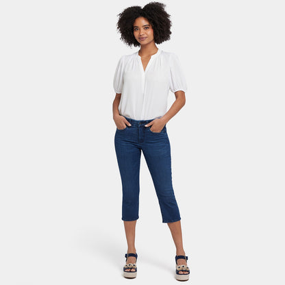 Waist-Match™ Marilyn Straight Crop Jeans - Ibiza Blues