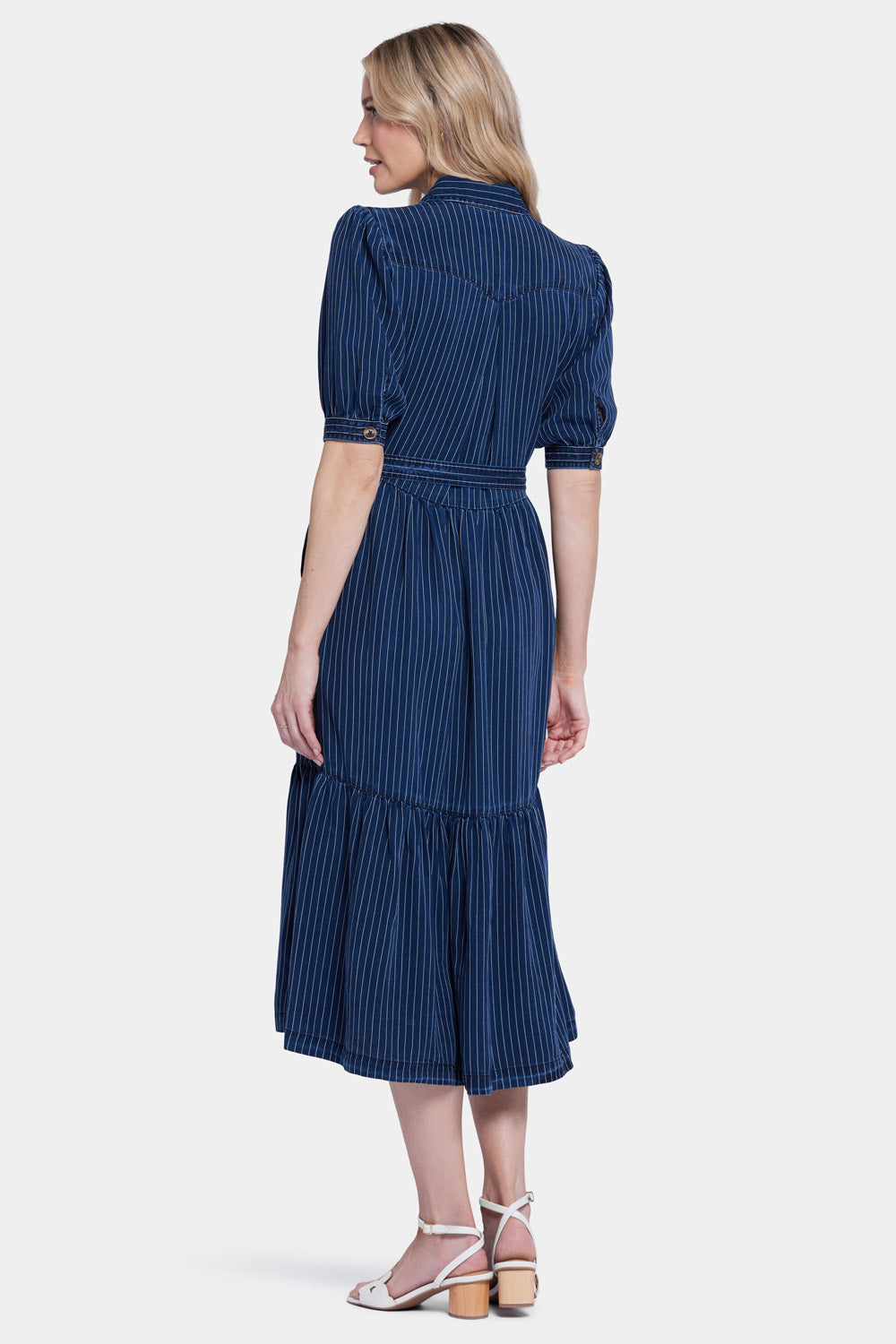 Kate Ruffle Dress  - Dark Ocean