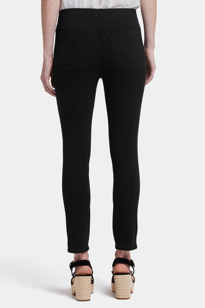 Ami Skinny Ankle Pull-On Jeans - Overdye Black