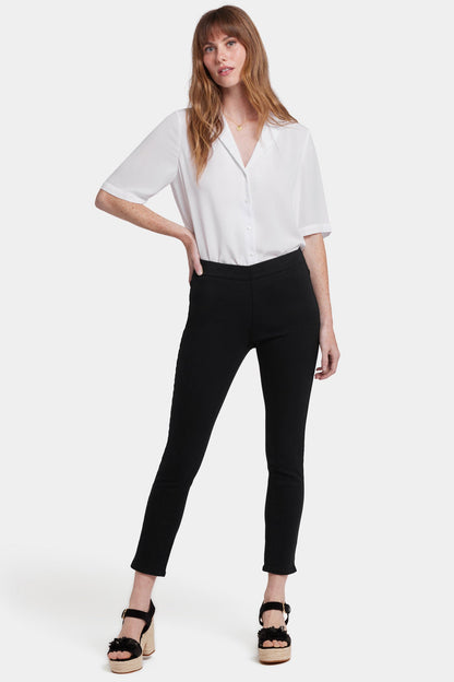 Ami Skinny Ankle Pull-On Jeans - Overdye Black