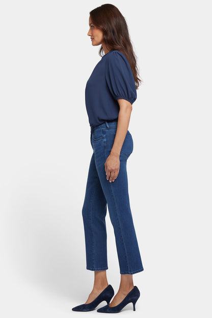 Marilyn Straight Ankle Jeans - Ibiza Blues
