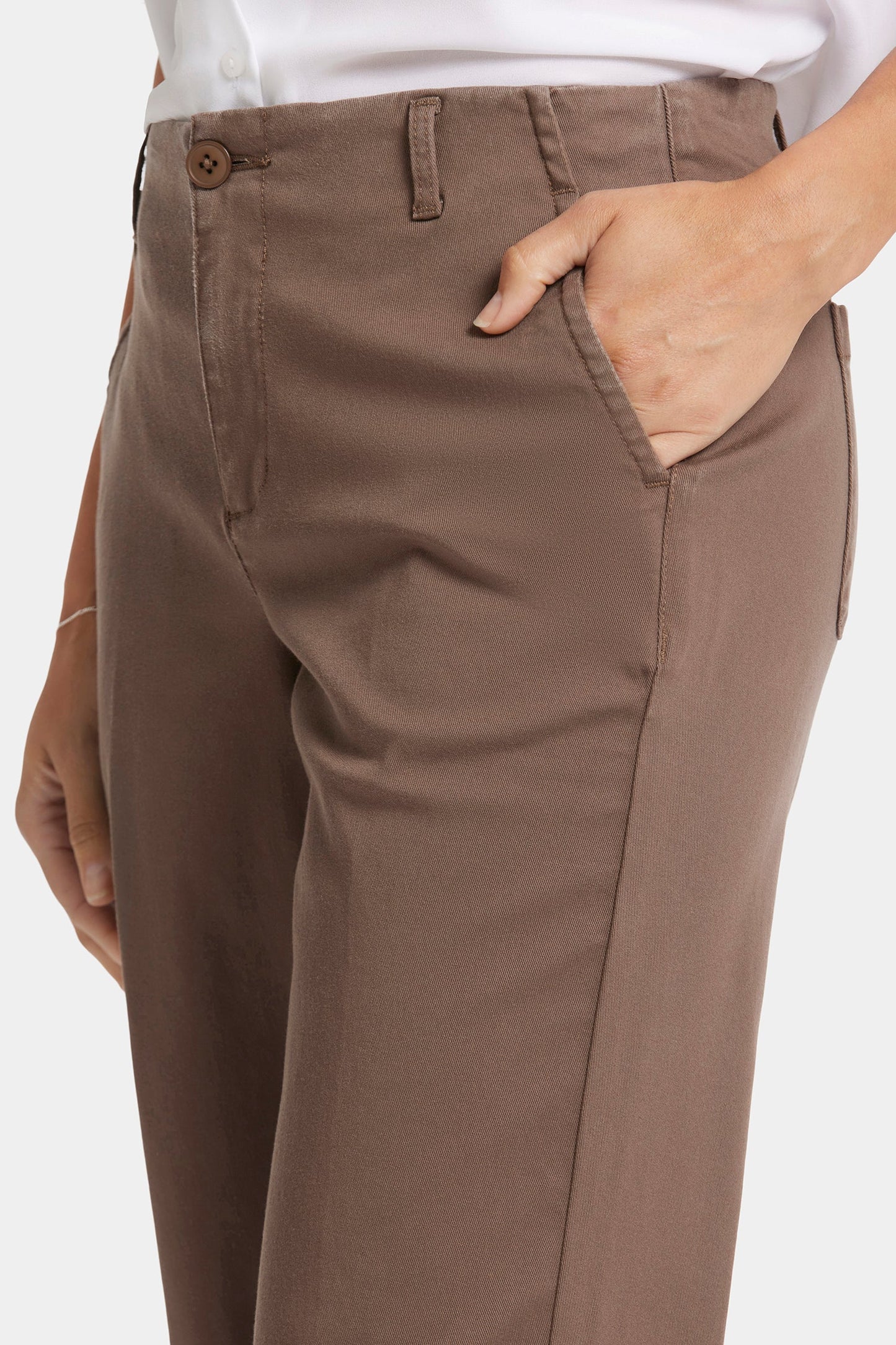 Marilyn Straight Ankle Pants - Dark Wood