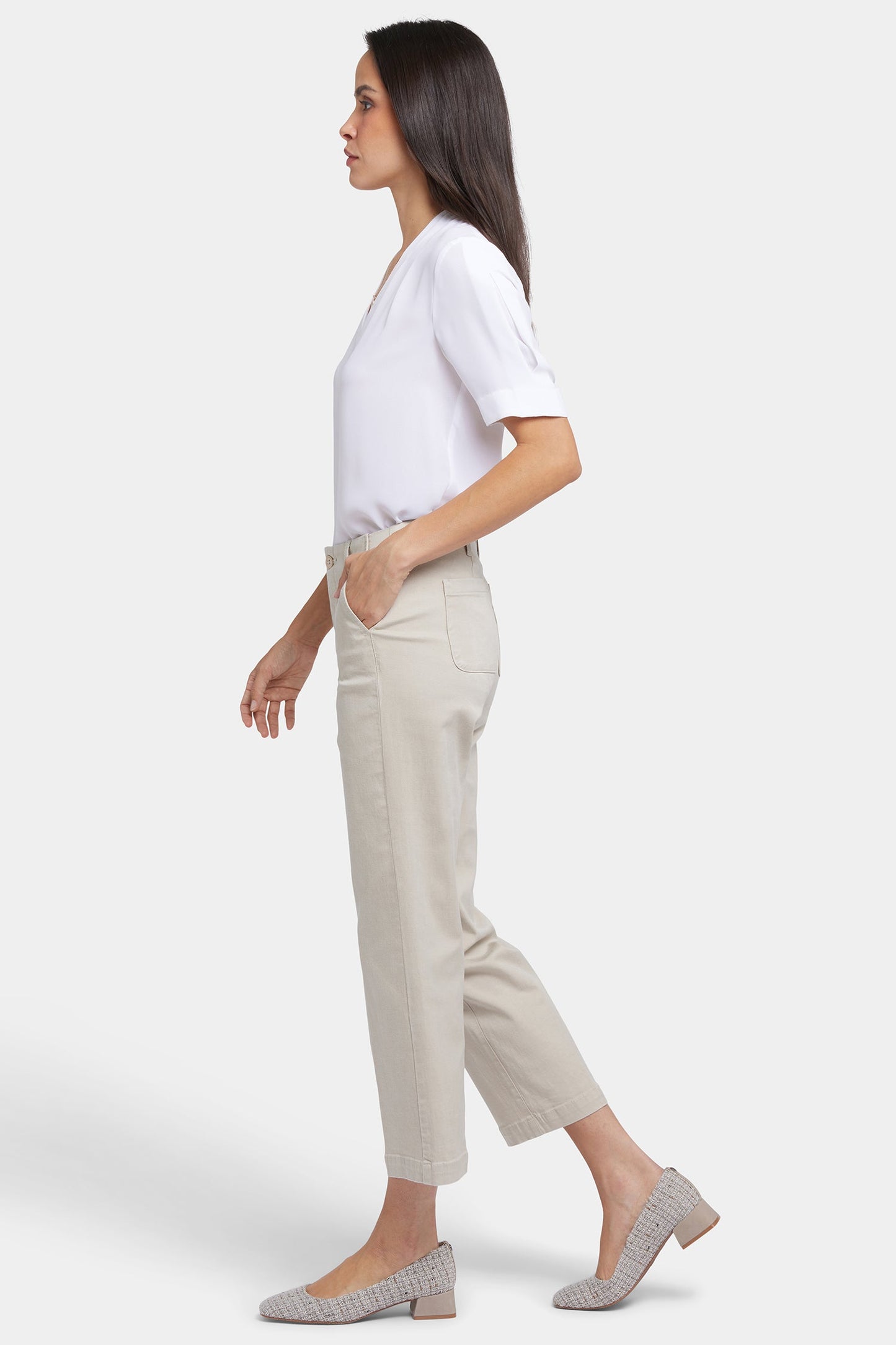 Marilyn Straight Ankle Pants - Feather