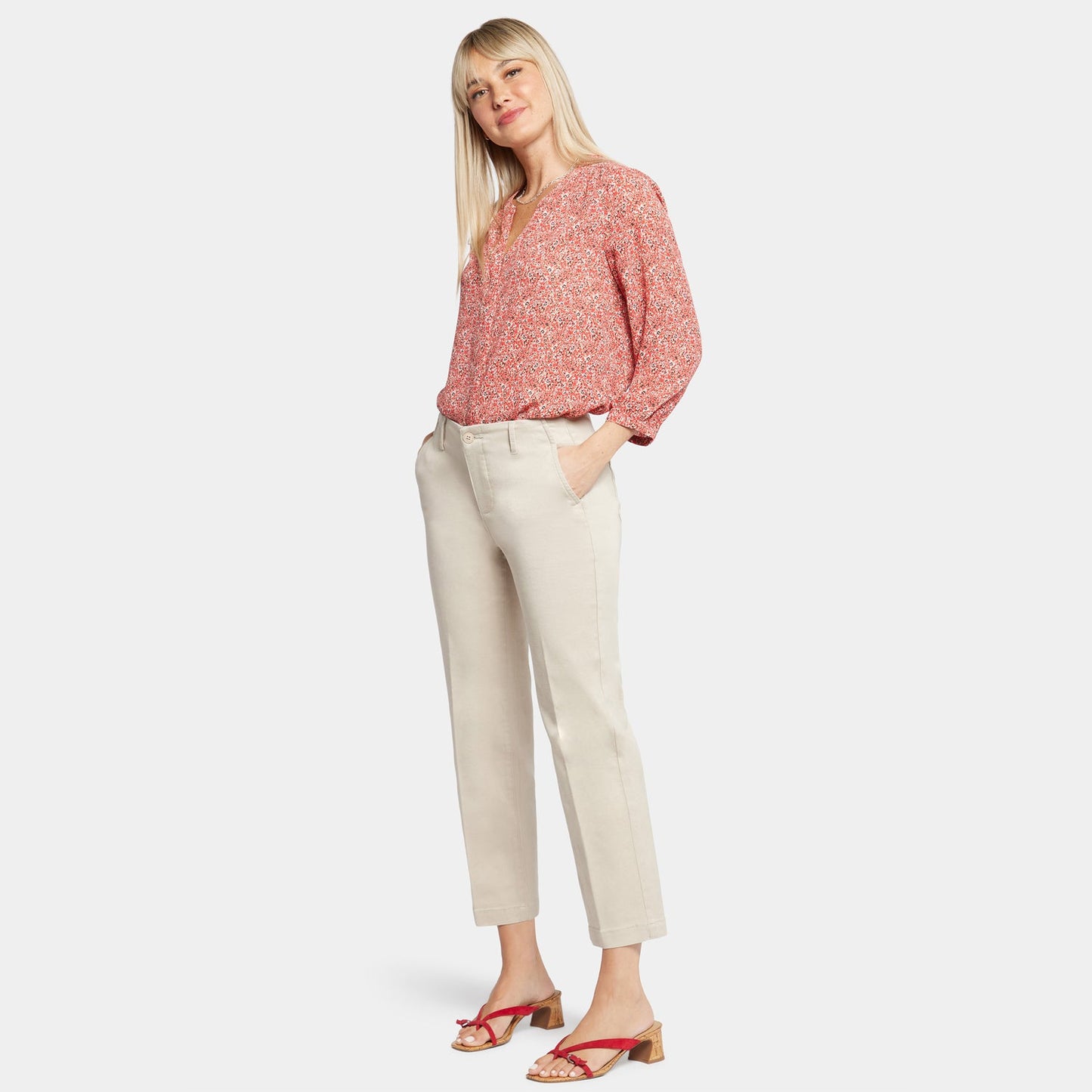Marilyn Straight Ankle Pants - Feather