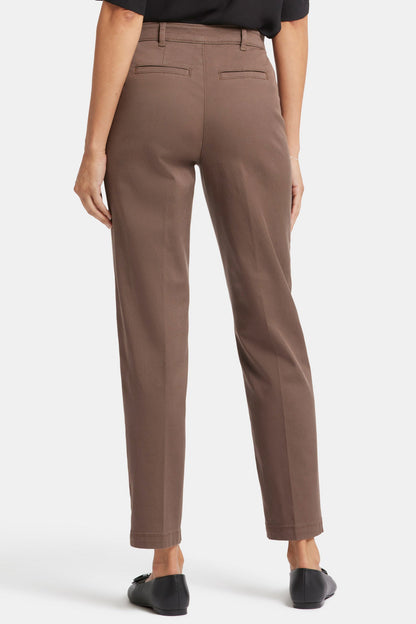 Sadie Slim Pants - Dark Wood
