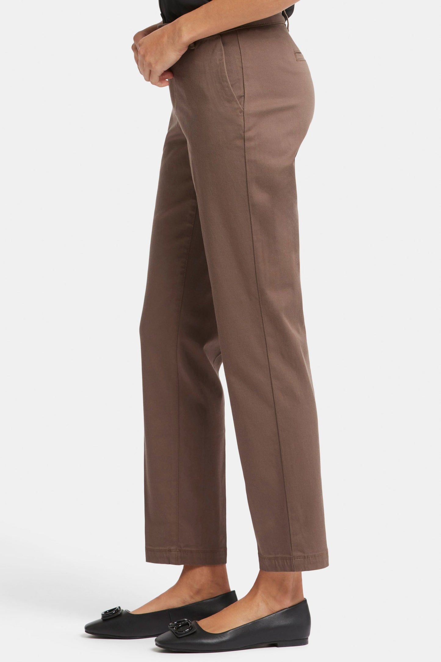 Sadie Slim Pants - Dark Wood