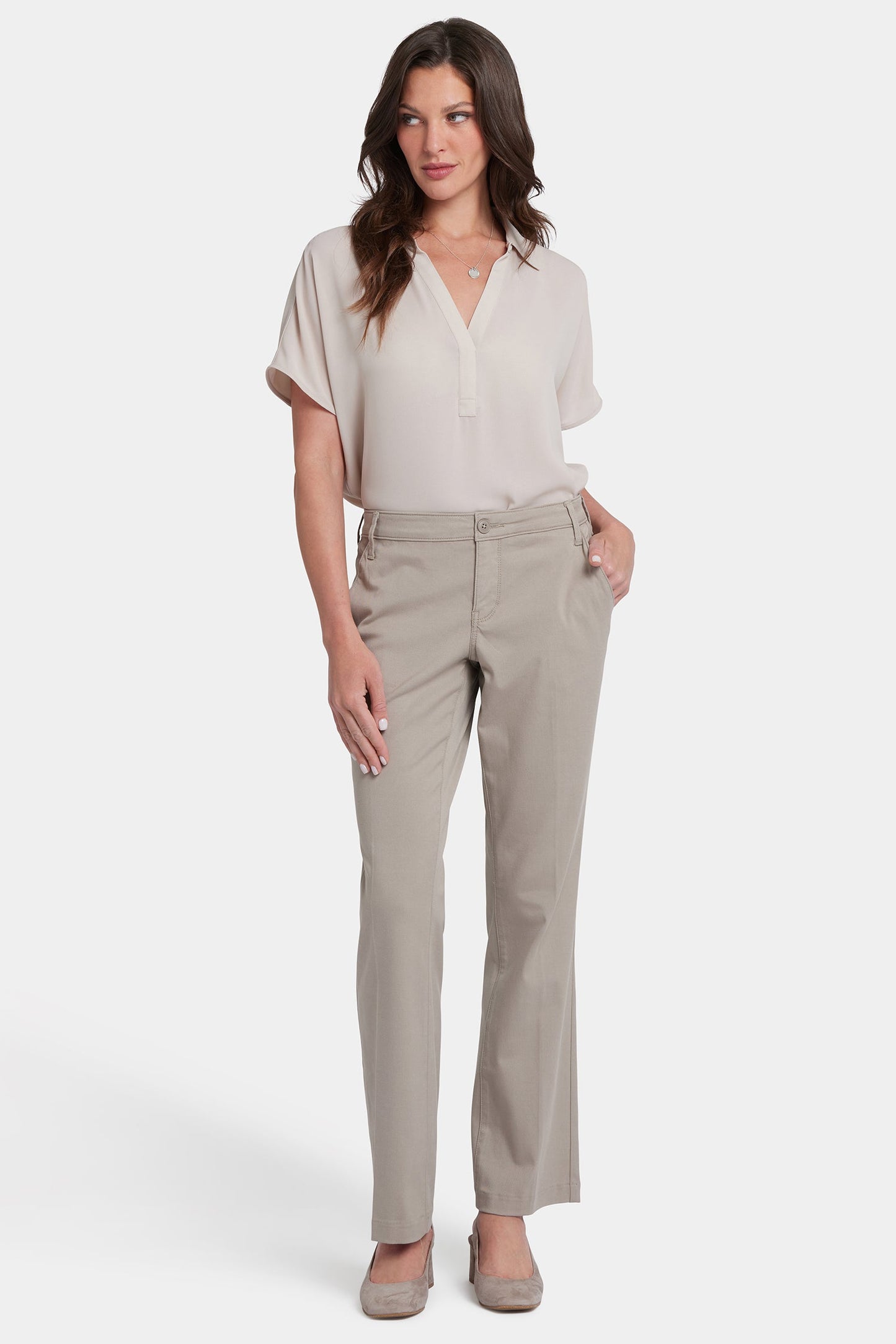 Barbara Bootcut Trouser Pants - Saddlewood