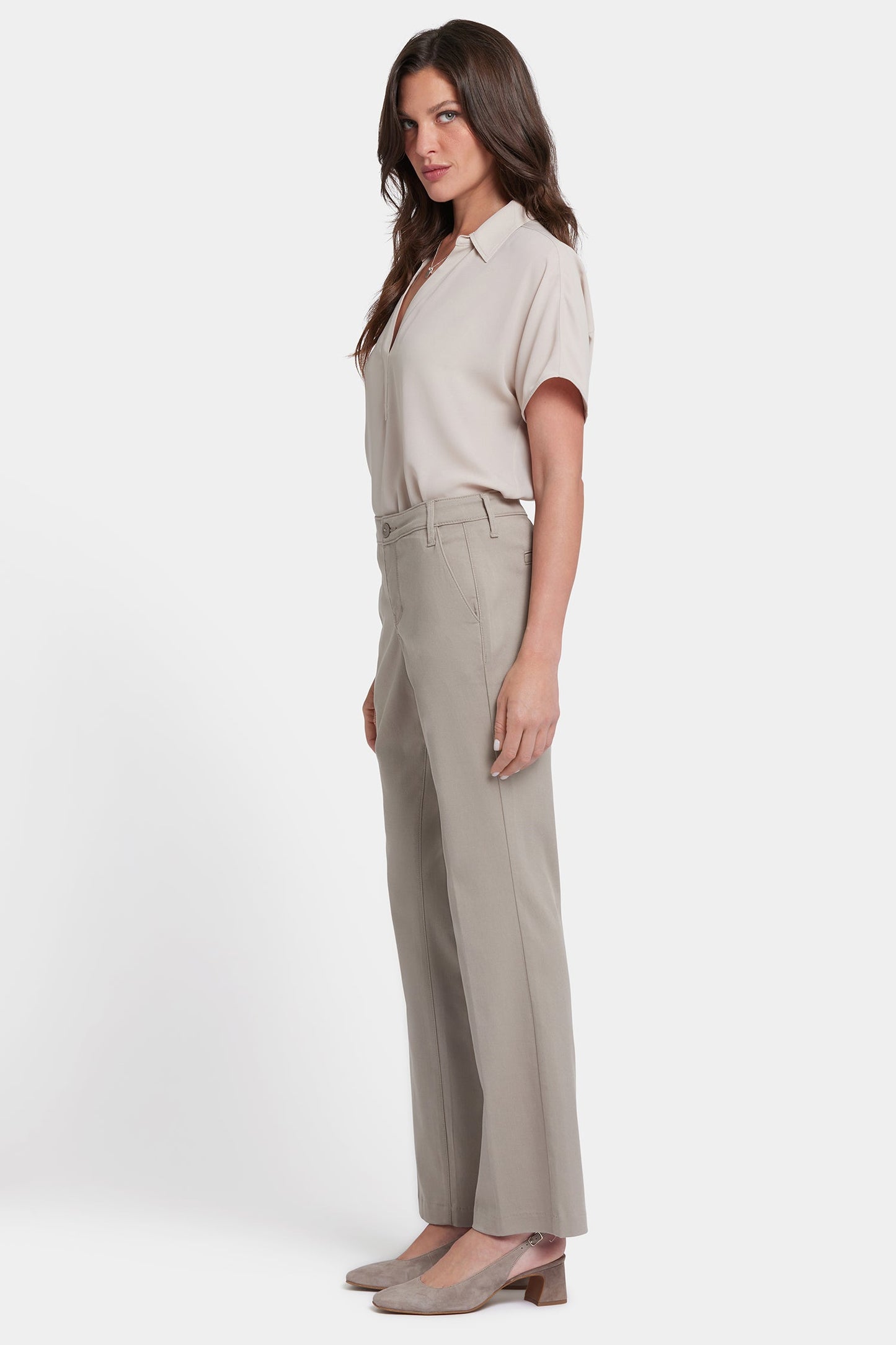 Barbara Bootcut Trouser Pants - Saddlewood