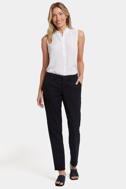 Sheri Slim Trouser Pants - Black