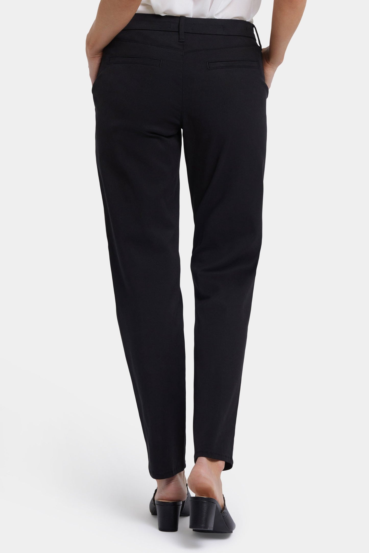 Sheri Slim Trouser Pants - Black