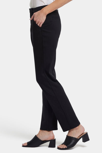 Sheri Slim Trouser Pants - Black