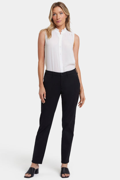 Sheri Slim Trouser Pants - Black