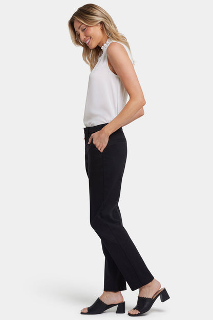 Sheri Slim Trouser Pants - Black