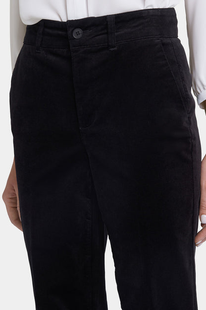 Straight Leg Trouser Pants - Black