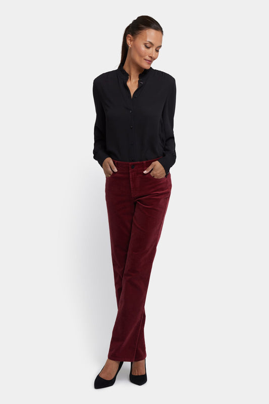 Marilyn Straight Pants - Wild Currant