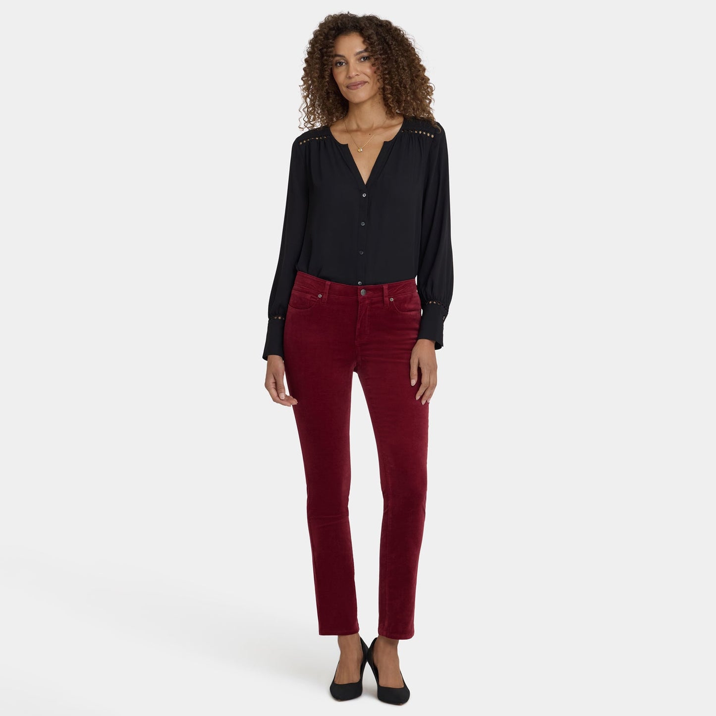 Sheri Slim Pants - Wild Currant