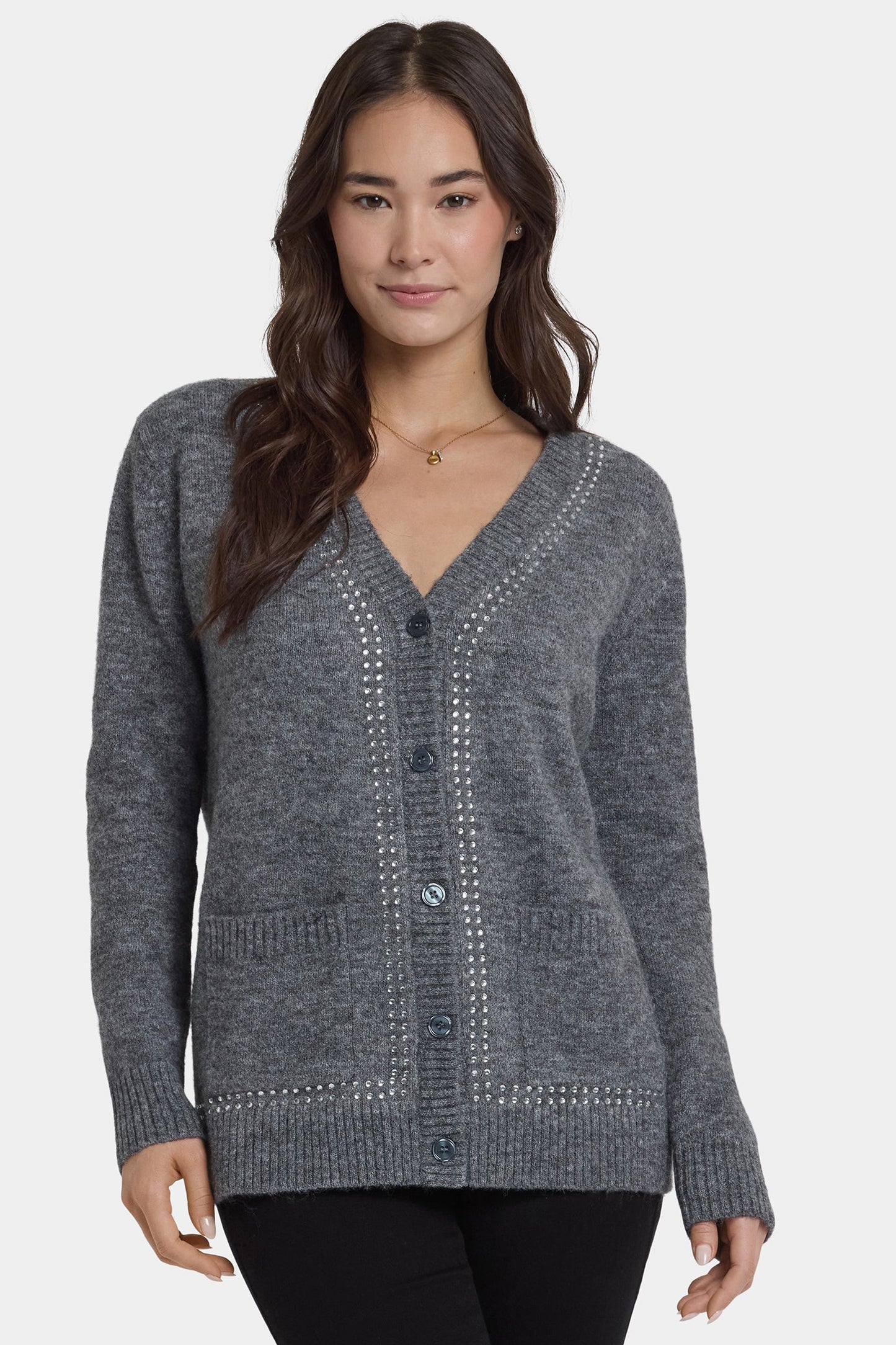 Crystal Cardigan - Charcoal Heather