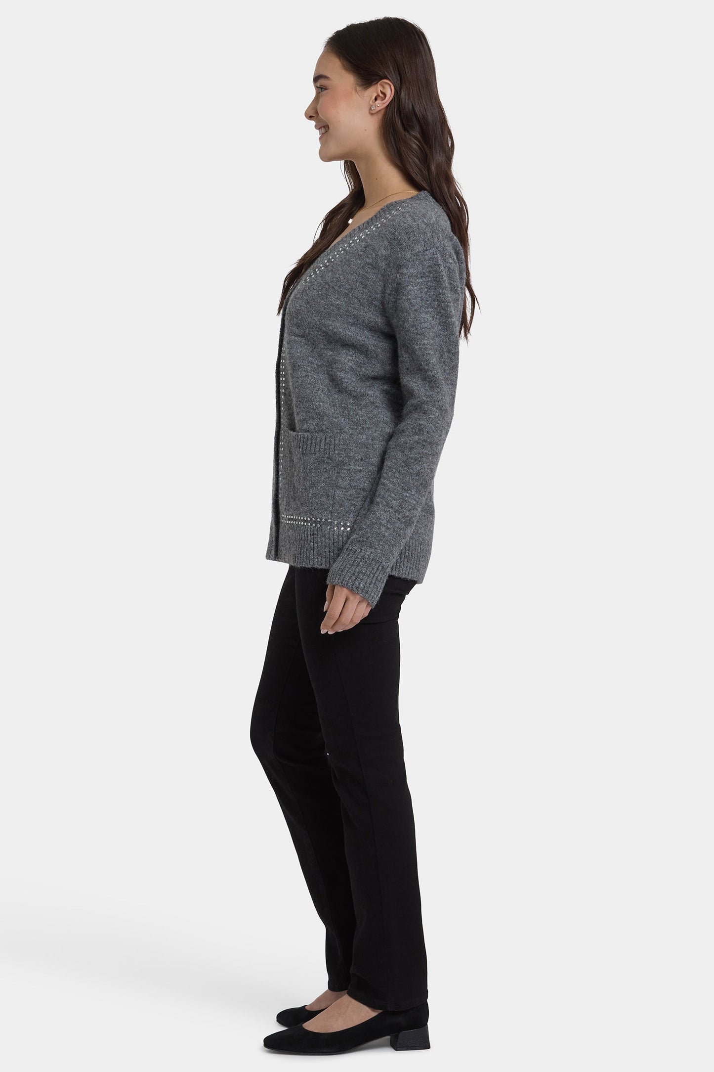 Crystal Cardigan - Charcoal Heather