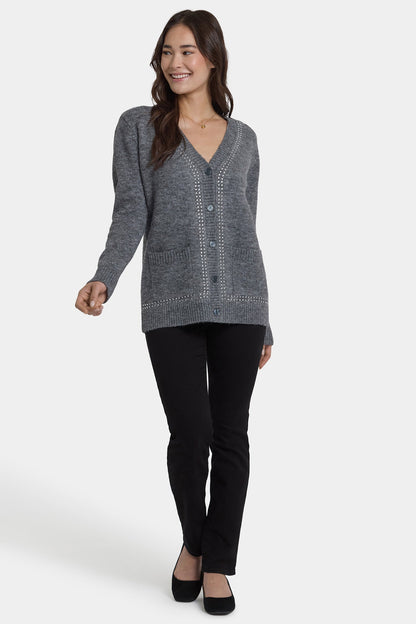 Crystal Cardigan - Charcoal Heather