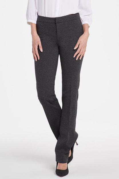 Slim Trouser Pants In Petite - Charcoal Heathered