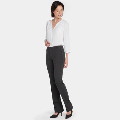 Slim Trouser Pants In Petite - Charcoal Heathered