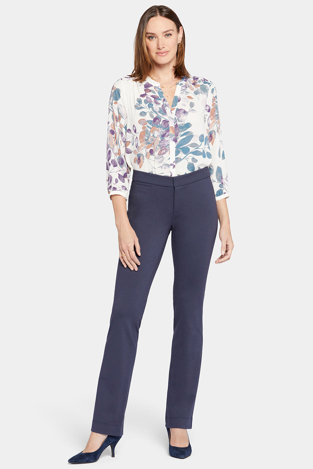 Slim Trouser Pants In Petite - Oxford Navy