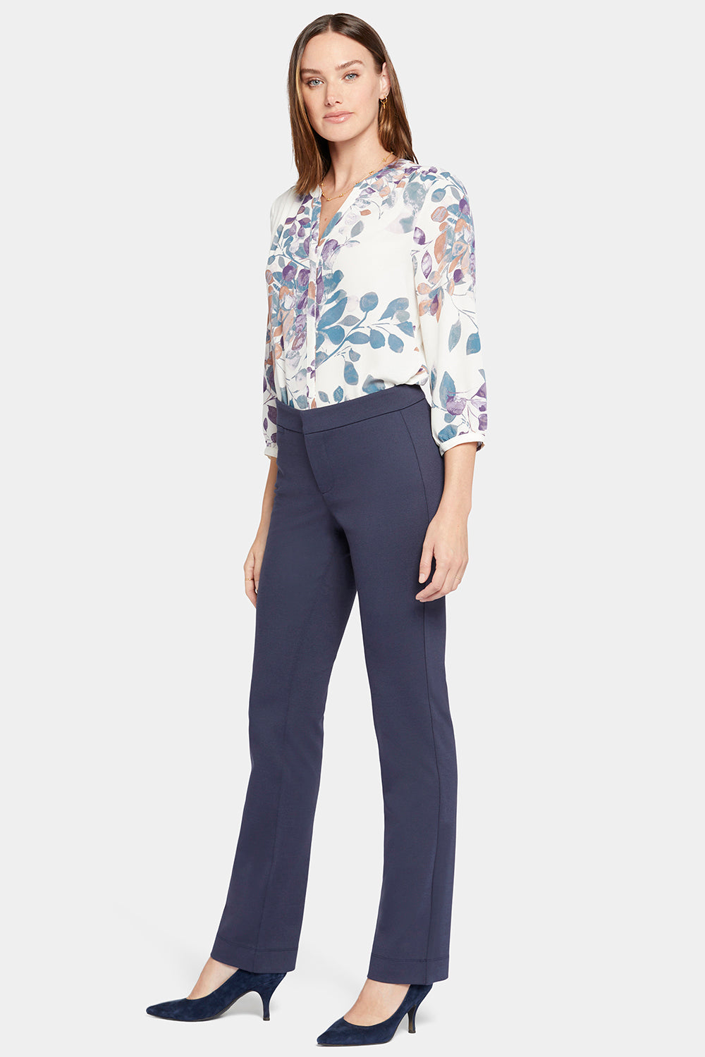 Slim Trouser Pants In Petite - Oxford Navy