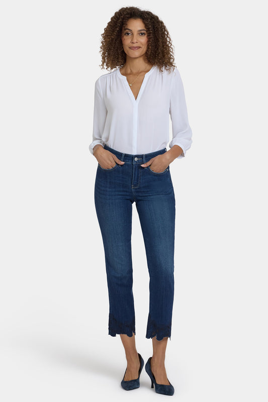 Marilyn Straight Ankle Jeans In Petite - Wonderland