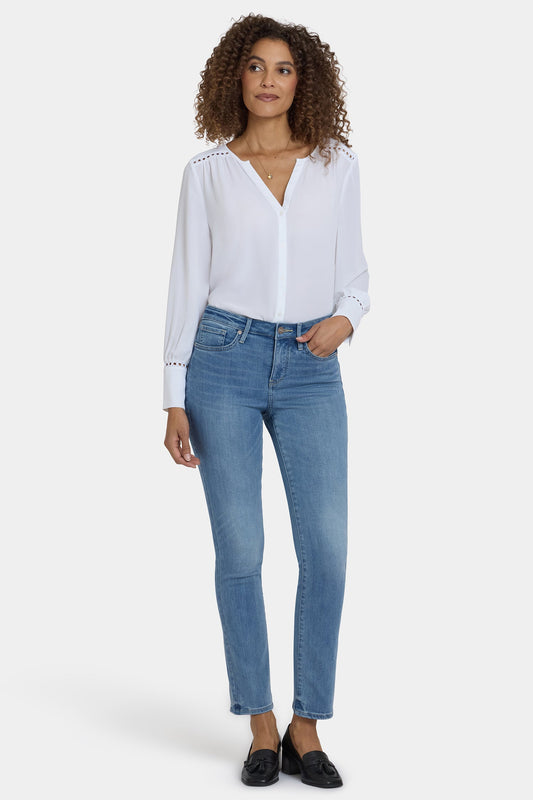 Sheri Slim Jeans In Petite - Bastille Sea
